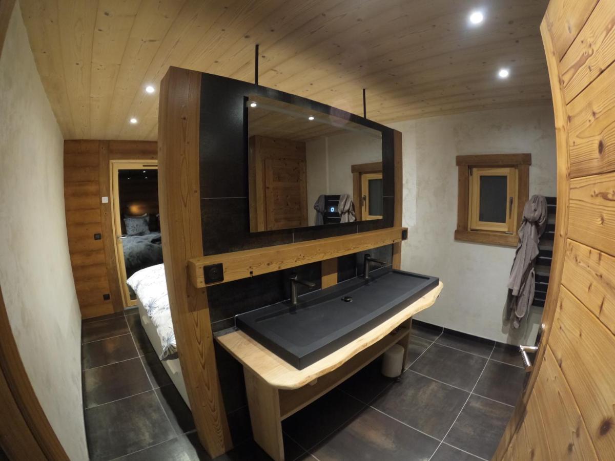 Chalet Anzac Chalet 5 Etoiles En Rondins Tout Neuf Unique Dans Les Aravis Les Villards-sur-Thônes Exterior foto