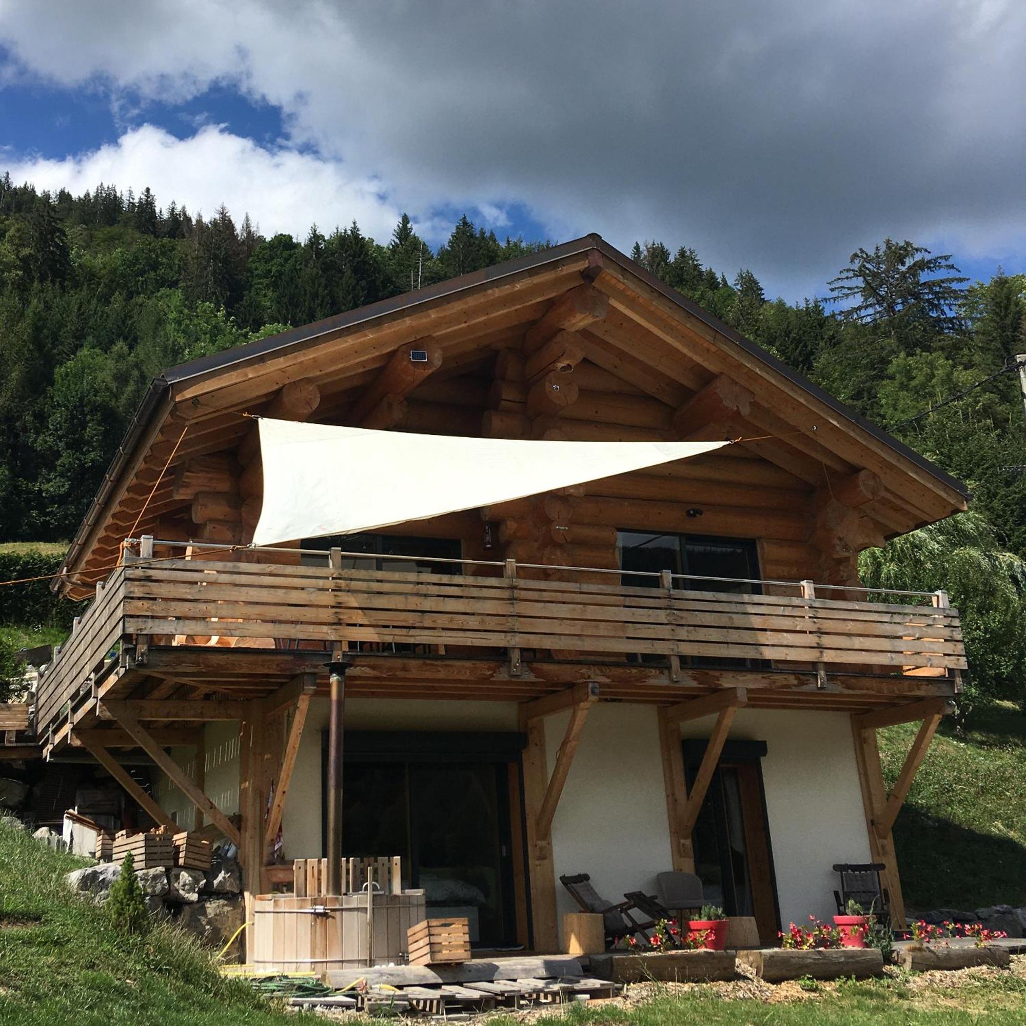 Chalet Anzac Chalet 5 Etoiles En Rondins Tout Neuf Unique Dans Les Aravis Les Villards-sur-Thônes Exterior foto